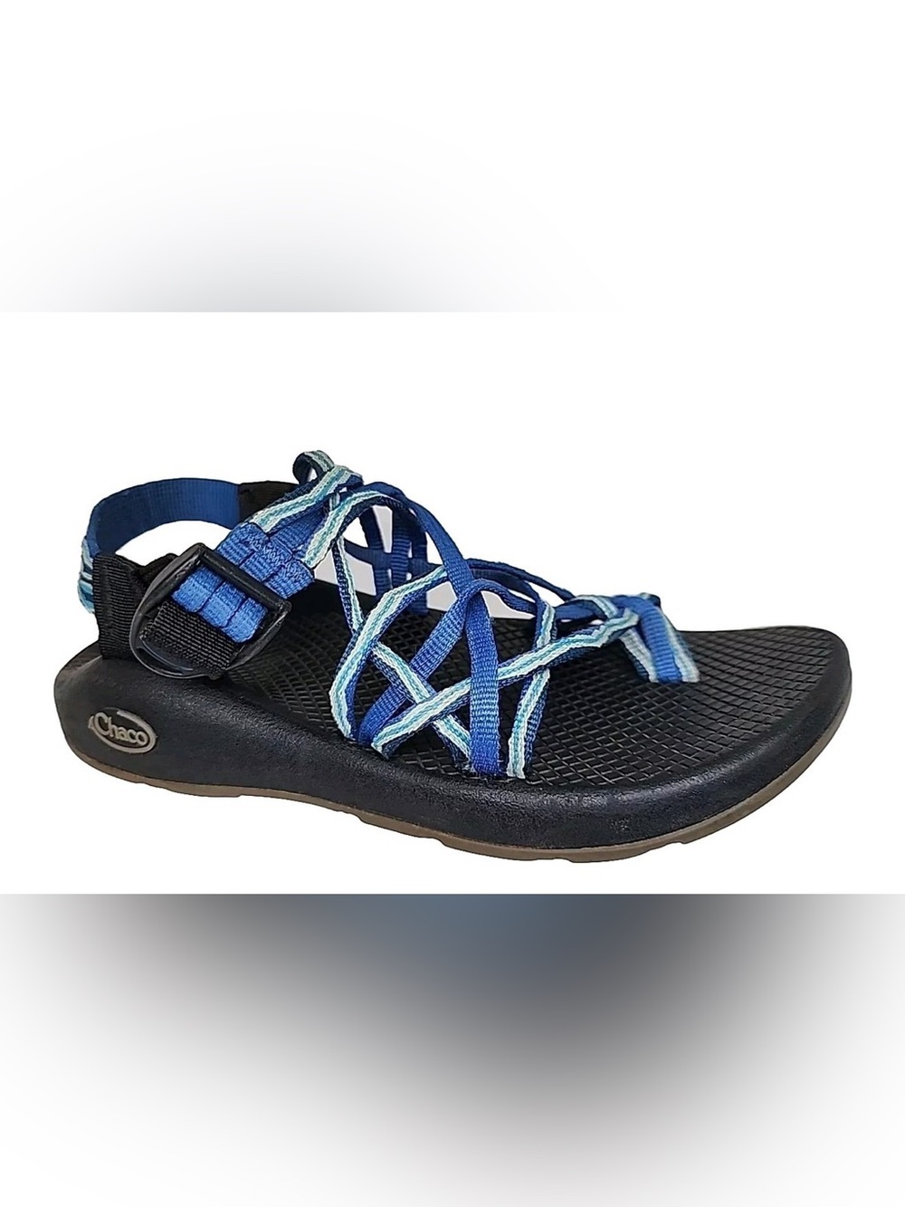 Chaco Women's ZX/2 Cloud blue and teal cross strap sandal size women’s 8